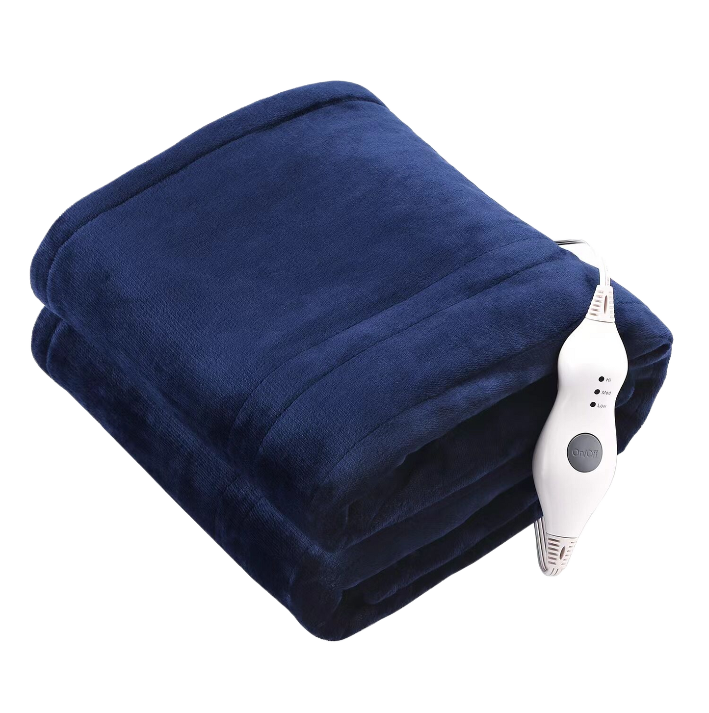 Heating Blanket Throw – Blue Color, Dual-Sided Flannel, Adjustable Heat for Ultimate Comfort