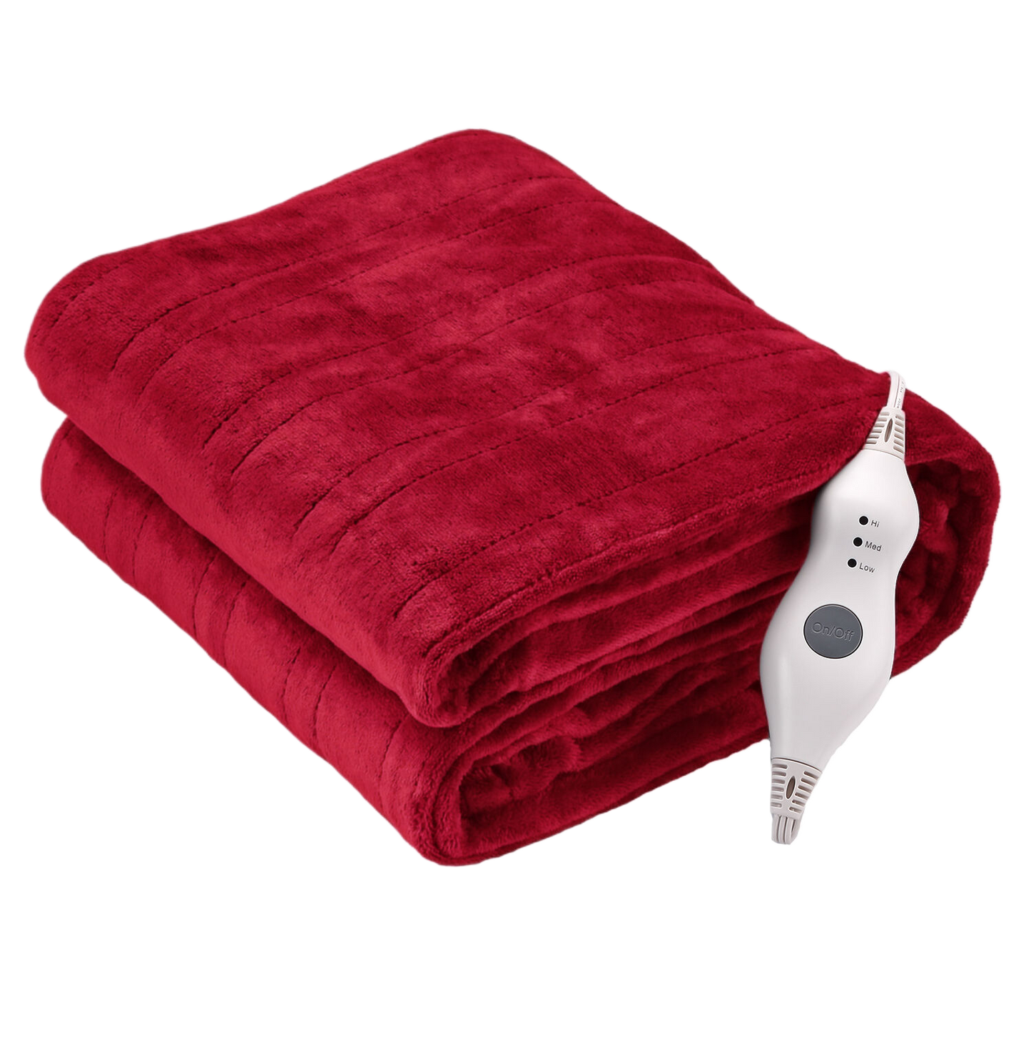 Heating Blanket Throw – Red Color, Dual-Sided Flannel, Adjustable Heat for Ultimate Comfort