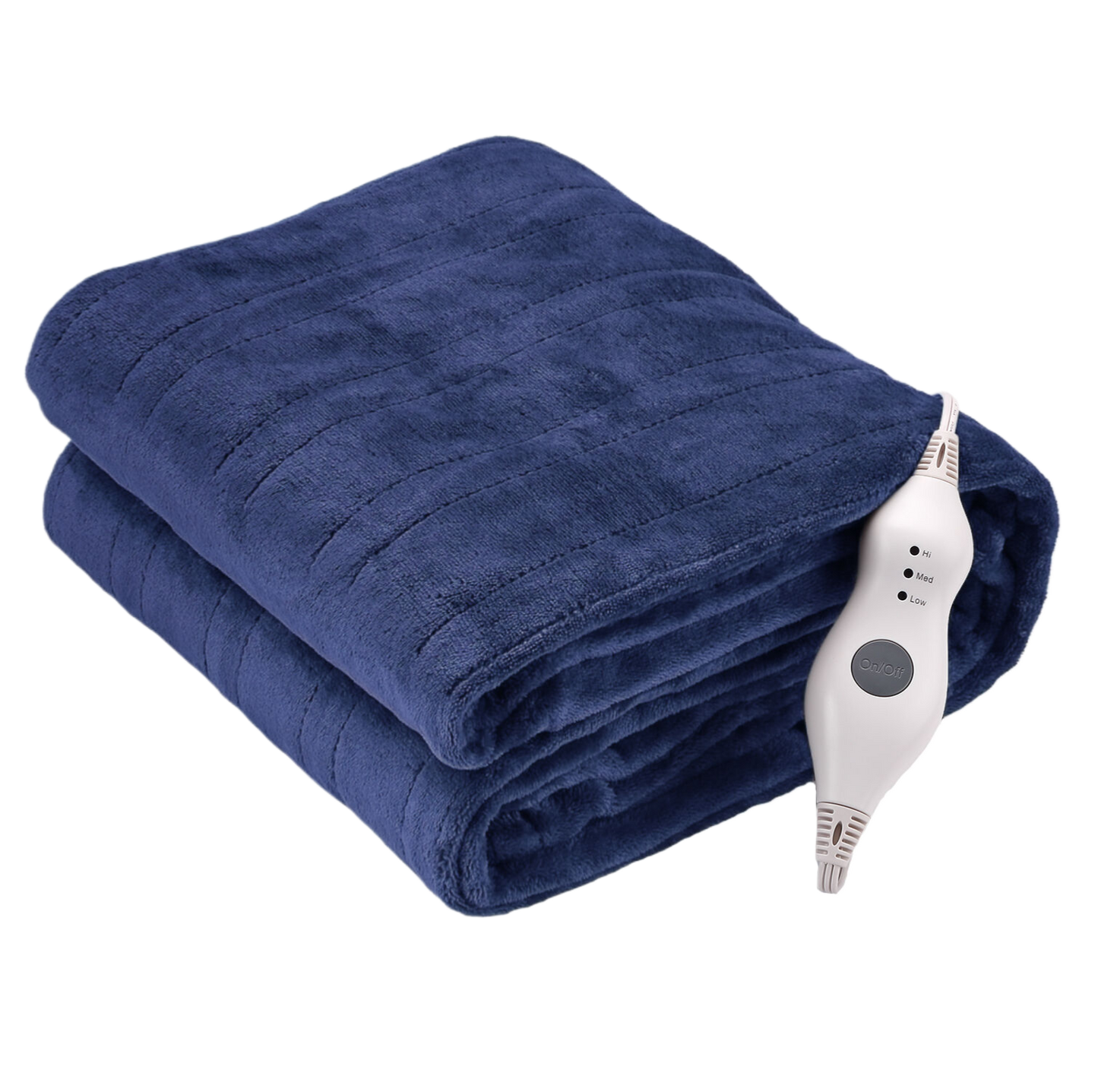 Heating Blanket Throw – Blue Color, Dual-Sided Flannel, Adjustable Heat for Ultimate Comfort