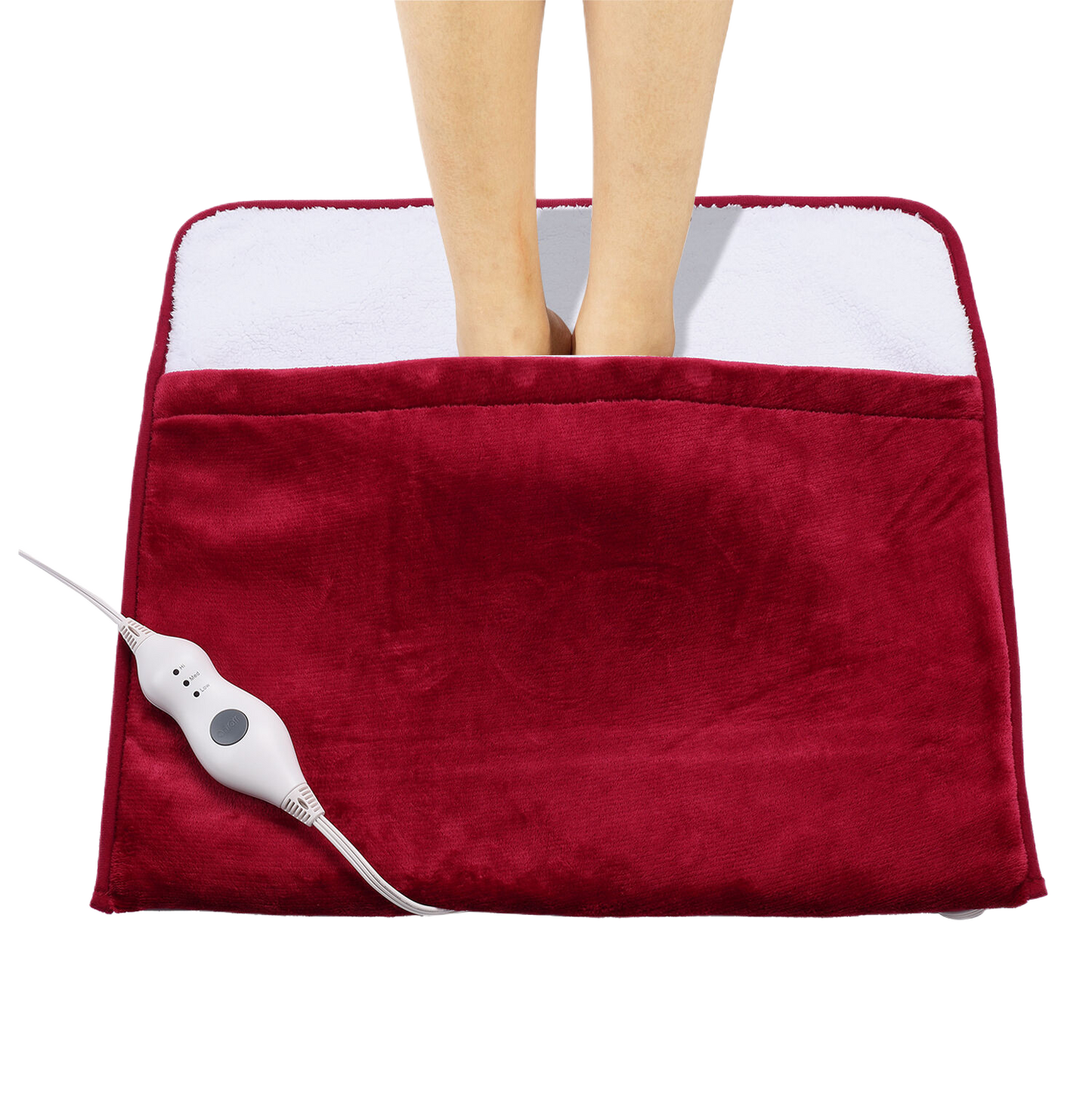 Red Flannel Foot Warmer – Bold Warmth for Your Feet