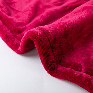 Heating Blanket Throw – Red Color, Dual-Sided Flannel, Adjustable Heat for Ultimate Comfort