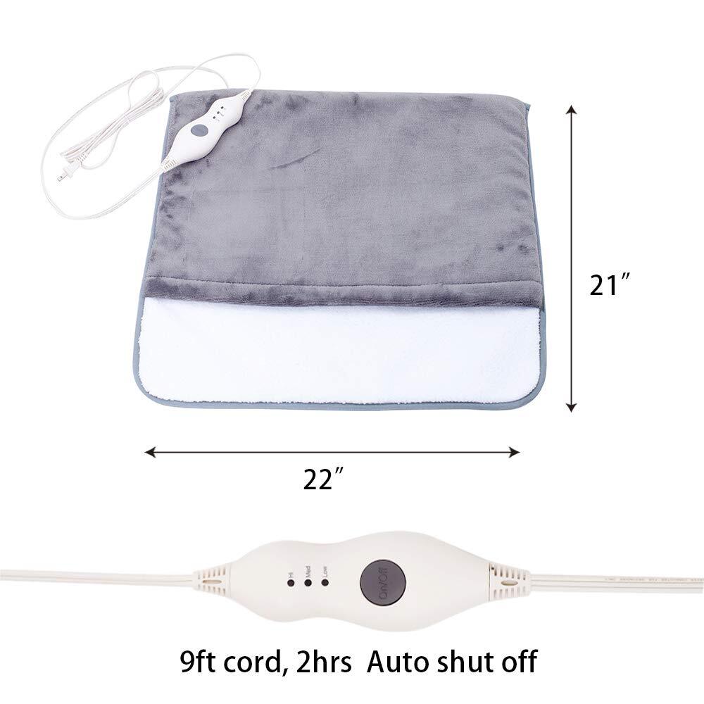 Flannel Foot Warmer - Adjustable Heat & Instant Comfort | Gray