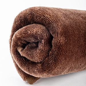 Brown Flannel Foot Warmer – Cozy Warmth with a Classic Touch