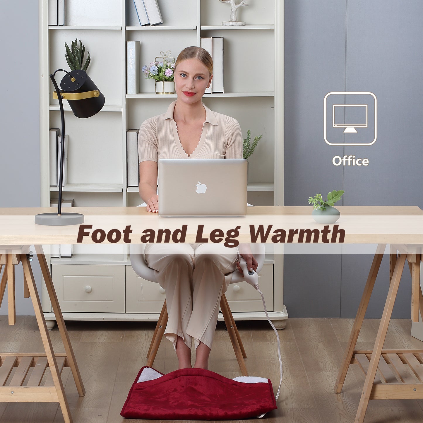 Red Flannel Foot Warmer – Bold Warmth for Your Feet