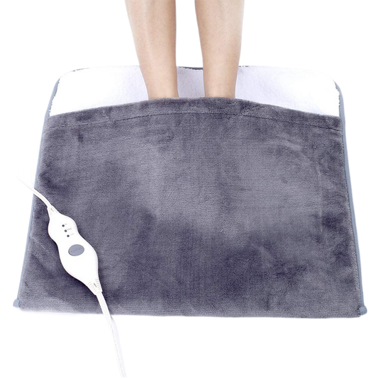 Flannel Foot Warmer - Adjustable Heat & Instant Comfort | Gray